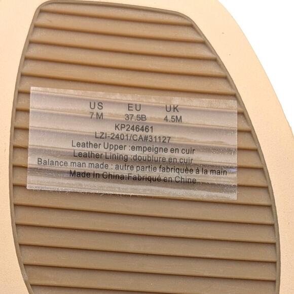 Donna Karan Pure Lalah Ankle Strap Raffia Platform Sandal Brown Size US7M EU37.5 - Picture 9 of 13